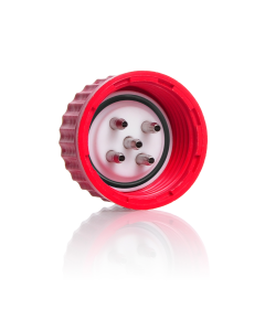 DURAN® GL 45 Multiport Connector Screw Cap, PBT, red