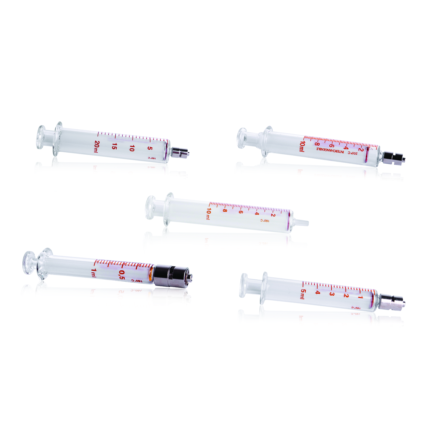 SOCOREX® DOSYS™ All-Glass Syringe, Metal Luer Lock Nozzle, 1 - 50