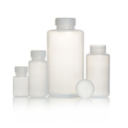 AZLON® Bottle, round, wide neck, polypropylene
