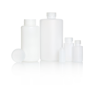 AZLON® Bottle, round, wide neck, HDPE