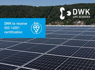 DWK Life Sciences Achieves ISO 14001 Certification for Sites in Mainz, Wertheim, and Pula